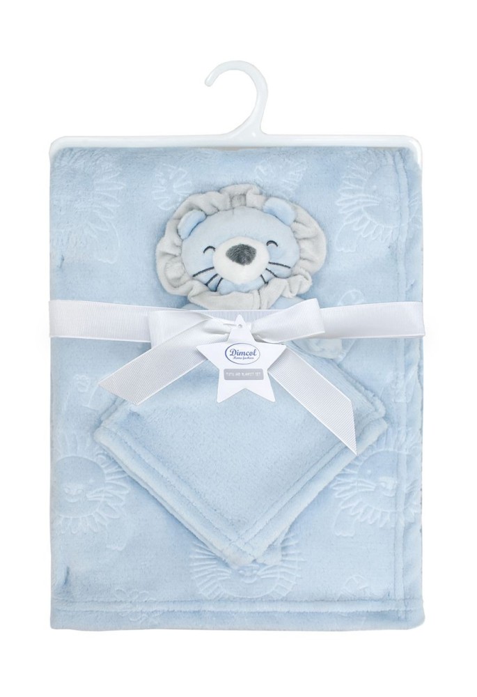 Νάνι-Πανάκι Παρηγοριάς bebe σετ 2 τεμ. Lion 09 33X33 & Κουβέρτα Coral Fleece 75X100 cm Sky Blue 100% Polyester Νάνι-Πανάκι Παρηγοριάς bebe σετ 2 τεμ. Lion 09 33X33 & Κουβέρτα Coral Fleece 75X100 cm Sky Blue 100% Polyester