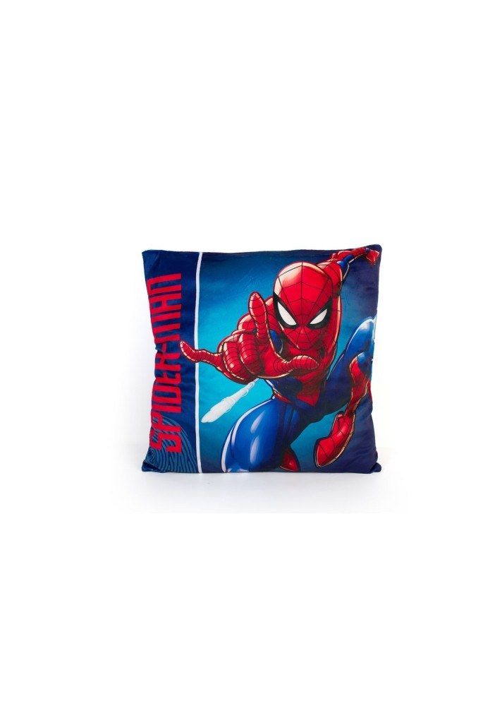Βελούδινο Μαξιλάρι Marvel Spider-Man 07 38X38 Blue 100% Velboa Βελούδινο Μαξιλάρι Marvel Spider-Man 07 38X38 Blue 100% Velboa