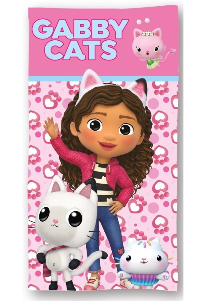 Πετσέτα Θαλάσσης Quick Dry DreamWorks Gabby's Dollhouse 113 70X140 Pink 100% Microfiber Πετσέτα Θαλάσσης Quick Dry DreamWorks Gabby's Dollhouse 113 70X140 Pink 100% Microfiber