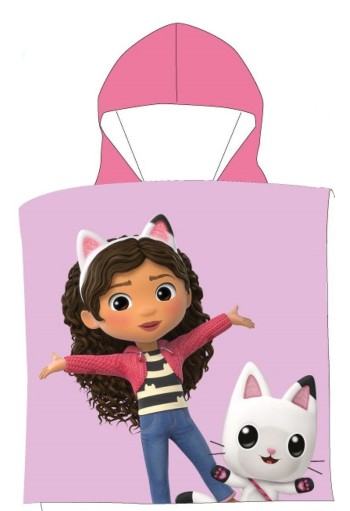 Πόντσο Θαλάσσης Quick Dry DreamWorks Gabby's Dollhouse 427 50X100 Pastel Lilac 100% Microfiber Πόντσο Θαλάσσης Quick Dry DreamWorks Gabby's Dollhouse 427 50X100 Pastel Lilac 100% Microfiber