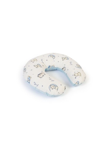 Μαξιλάρι Θηλασμού bebe Bear's Nest 03 60x50x15 White-Sky Blue 100% Cotton Μαξιλάρι Θηλασμού bebe Bear's Nest 03 60x50x15 White-Sky Blue 100% Cotton