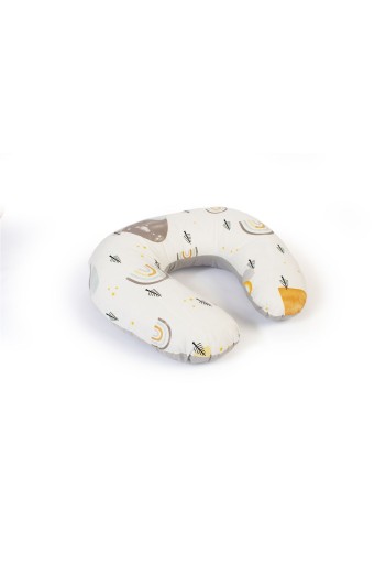 Μαξιλάρι Θηλασμού bebe Rainbow 01 60x50x15 White-Grey 100% Cotton Μαξιλάρι Θηλασμού bebe Rainbow 01 60x50x15 White-Grey 100% Cotton