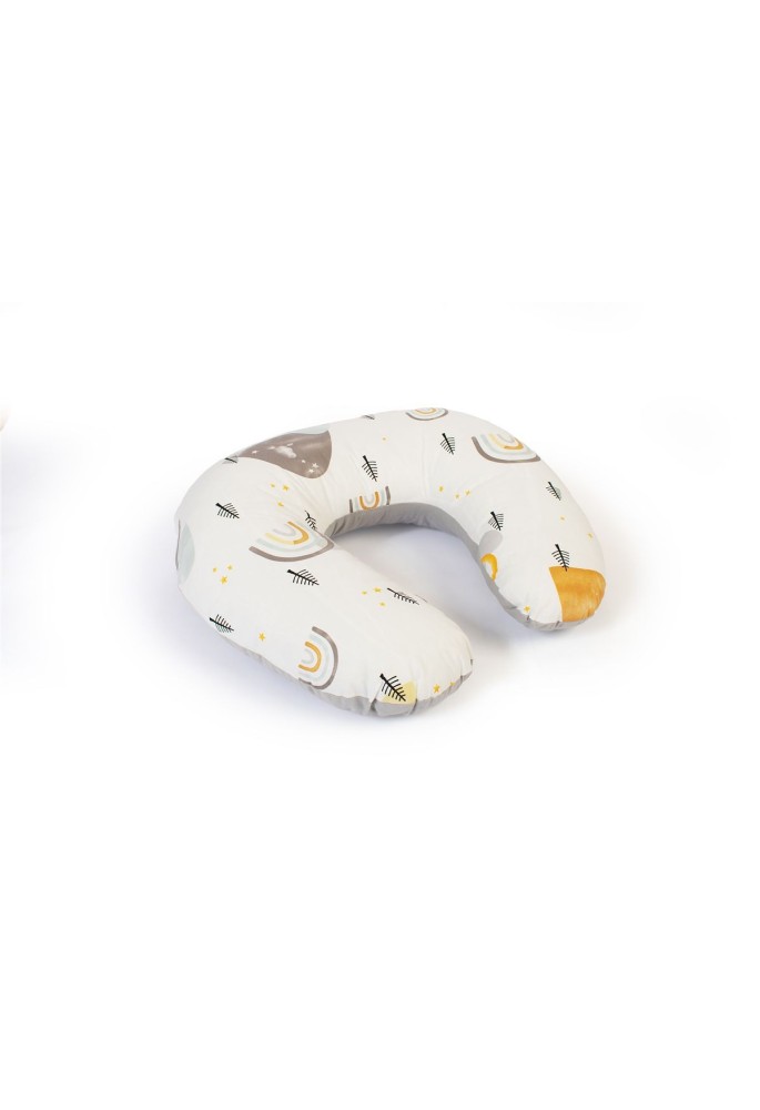 Μαξιλάρι Θηλασμού bebe Rainbow 01 60x50x15 White-Grey 100% Cotton Μαξιλάρι Θηλασμού bebe Rainbow 01 60x50x15 White-Grey 100% Cotton