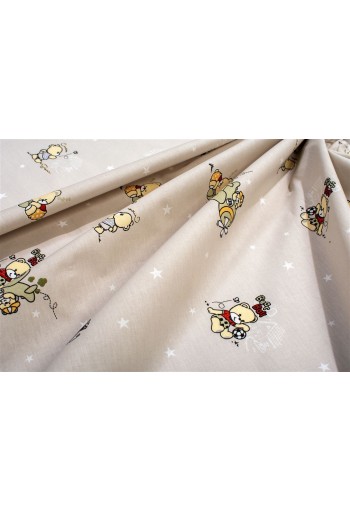 Σεντονάκι Λίκνου bebe Bear's Playtime 592 80X110 Beige 100% Cotton Σεντονάκι Λίκνου bebe Bear's Playtime 592 80X110 Beige 100% Cotton
