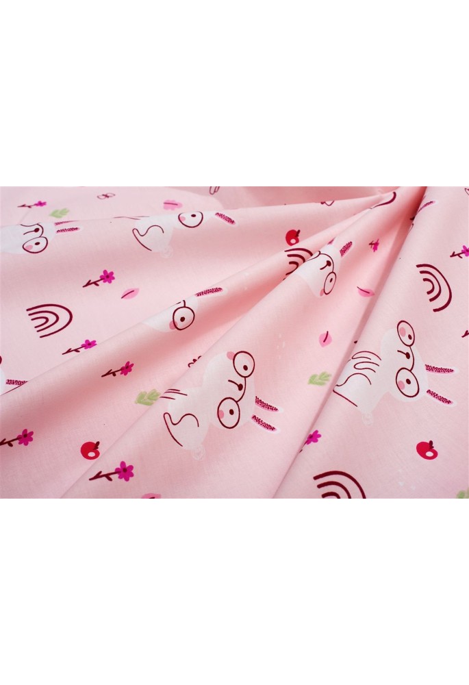 Σεντονάκι Λίκνου bebe Rabbit Garden 585 80X110 Pink 100% Cotton Σεντονάκι Λίκνου bebe Rabbit Garden 585 80X110 Pink 100% Cotton