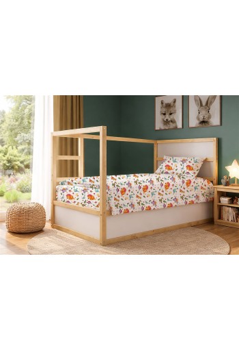 Σεντόνια Εμπριμέ Σετ 2 τεμ kids Dinosaur 520 160x240 White-Orange 100% Cotton Σεντόνια Εμπριμέ Σετ 2 τεμ kids Dinosaur 520 160x240 White-Orange 100% Cotton