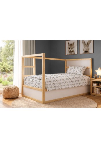 Σεντόνια Εμπριμέ Σετ 2 τεμ kids Floating Bunny 715 160X240 Grey 100% Cotton Σεντόνια Εμπριμέ Σετ 2 τεμ kids Floating Bunny 715 160X240 Grey 100% Cotton