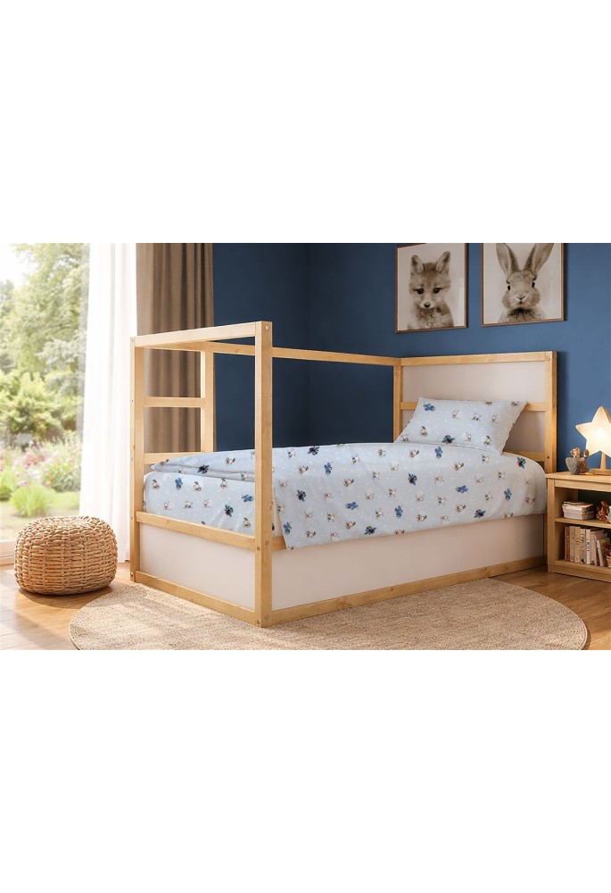 Σεντόνια Εμπριμέ Σετ 3 τεμ kids Bear's Playtime 591 160X240 Sky Blue 100% Cotton Σεντόνια Εμπριμέ Σετ 3 τεμ kids Bear's Playtime 591 160X240 Sky Blue 100% Cotton