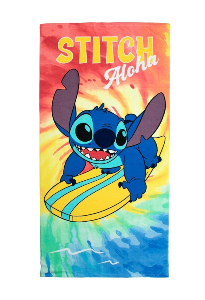 Πετσέτα Θαλάσσης Quick Dry Disney Home Lilo & Stitch 159 70X140 Orange 100% Microfiber Πετσέτα Θαλάσσης Quick Dry Disney Home Lilo & Stitch 159 70X140 Orange 100% Microfiber