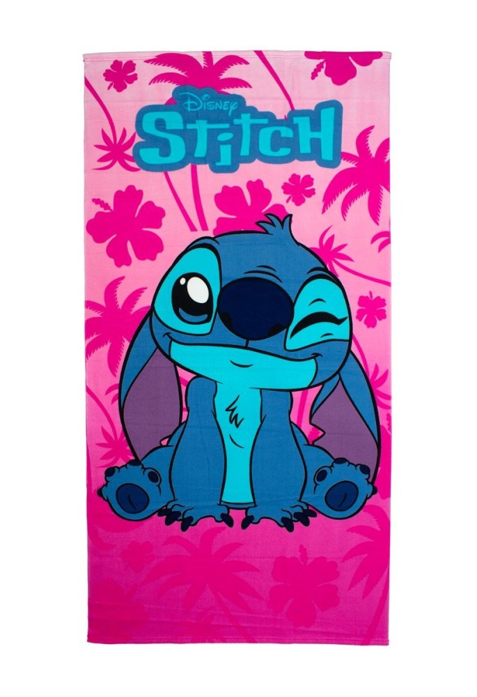 Πετσέτα Θαλάσσης Quick Dry Disney Home Lilo & Stitch 189 70X140 Pink 100% Microfiber Πετσέτα Θαλάσσης Quick Dry Disney Home Lilo & Stitch 189 70X140 Pink 100% Microfiber