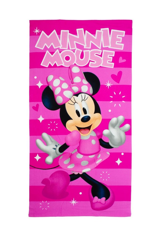Πετσέτα Θαλάσσης Quick Dry Disney Home Minnie 181 70X140 Fuchsia-Pink 100% Microfiber Πετσέτα Θαλάσσης Quick Dry Disney Home Minnie 181 70X140 Fuchsia-Pink 100% Microfiber