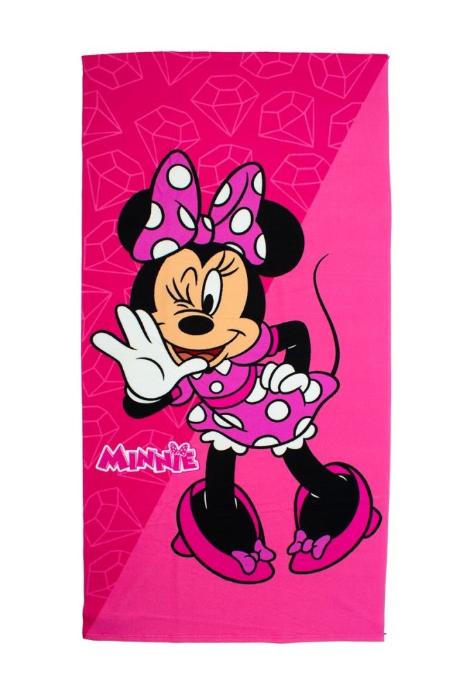 Πετσέτα Θαλάσσης Quick Dry Disney Home Minnie 269 70X140 Fuchsia-Pink 100% Microfiber Πετσέτα Θαλάσσης Quick Dry Disney Home Minnie 269 70X140 Fuchsia-Pink 100% Microfiber