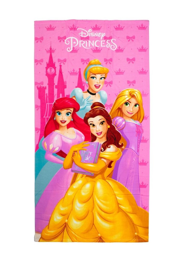 Πετσέτα Θαλάσσης Quick Dry Disney Home Princess 191 70X140 Baby Pink 100% Microfiber Πετσέτα Θαλάσσης Quick Dry Disney Home Princess 191 70X140 Baby Pink 100% Microfiber