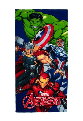 Πετσέτα Θαλάσσης Quick Dry Marvel Avengers 670 70X140 Blue 100% Microfiber