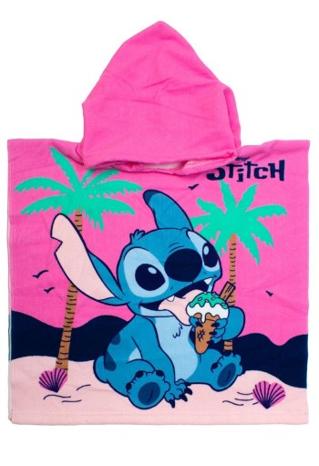 Πόντσο Θαλάσσης Quick Dry Disney Home Lilo & Stitch 195 50X100 Baby Pink 100% Microfiber Πόντσο Θαλάσσης Quick Dry Disney Home Lilo & Stitch 195 50X100 Baby Pink 100% Microfiber