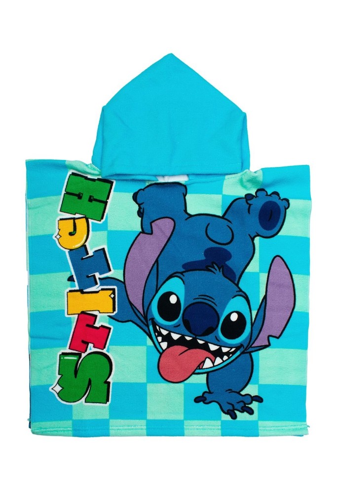 Πόντσο Θαλάσσης Quick Dry Disney Home Lilo & Stitch 196 50X100 Aqua-Sky Blue 100% Microfiber Πόντσο Θαλάσσης Quick Dry Disney Home Lilo & Stitch 196 50X100 Aqua-Sky Blue 100% Microfiber