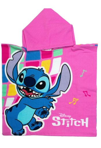 Πόντσο Θαλάσσης Quick Dry Disney Home Lilo & Stitch 275 50X100 Pink 100% Microfiber Πόντσο Θαλάσσης Quick Dry Disney Home Lilo & Stitch 275 50X100 Pink 100% Microfiber