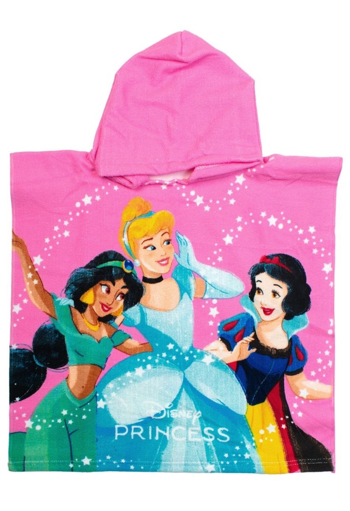 Πόντσο Θαλάσσης Quick Dry Disney Home Princess 192 50X100 Baby Pink 100% Microfiber Πόντσο Θαλάσσης Quick Dry Disney Home Princess 192 50X100 Baby Pink 100% Microfiber