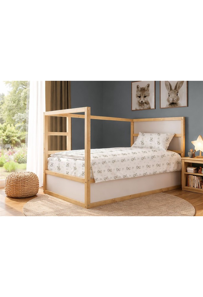 Σεντόνια Εμπριμέ Σετ 2 τεμ kids Newborn Bear 717 160x240 White-Grey 100% Cotton Σεντόνια Εμπριμέ Σετ 2 τεμ kids Newborn Bear 717 160x240 White-Grey 100% Cotton