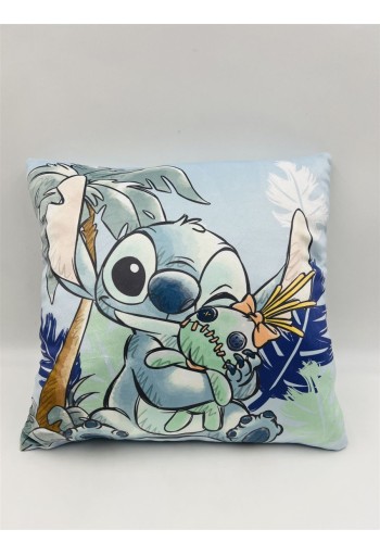 Βελούδινο Μαξιλάρι Disney Home Stitch 612 38X38 Pale Blue 100% Velboa Βελούδινο Μαξιλάρι Disney Home Stitch 612 38X38 Pale Blue 100% Velboa