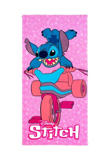 Πετσέτα Θαλάσσης Quick Dry Disney Home Lilo & Stitch 557 70x140 Pink 100% Microfiber Πετσέτα Θαλάσσης Quick Dry Disney Home Lilo & Stitch 557 70x140 Pink 100% Microfiber