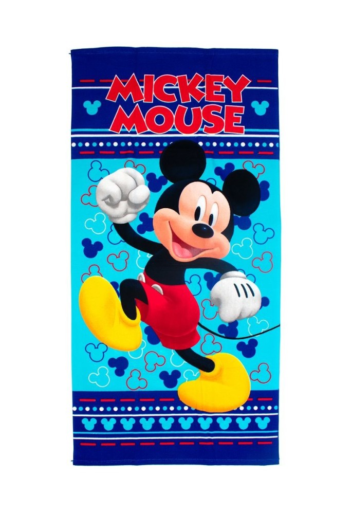 Πετσέτα Θαλάσσης Quick Dry Disney Home Mickey 541 70x140 Sky Blue 100% Microfiber