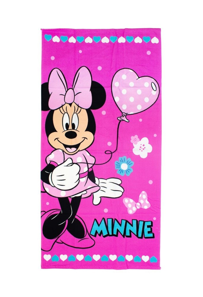 Πετσέτα Θαλάσσης Quick Dry Disney Home Minnie 335 70x140 Pink 100% Microfiber Πετσέτα Θαλάσσης Quick Dry Disney Home Minnie 335 70x140 Pink 100% Microfiber