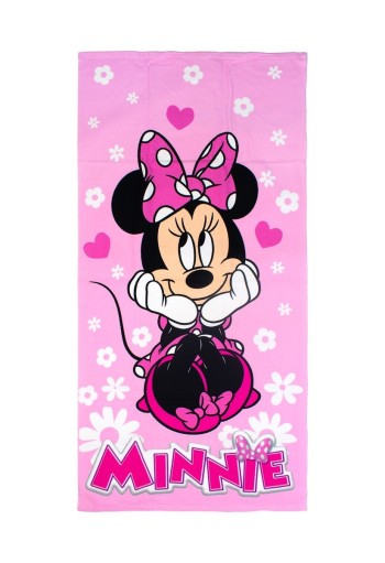 Πετσέτα Θαλάσσης Quick Dry Disney Home Minnie 543 70x140 Baby Pink 100% Microfiber Πετσέτα Θαλάσσης Quick Dry Disney Home Minnie 543 70x140 Baby Pink 100% Microfiber
