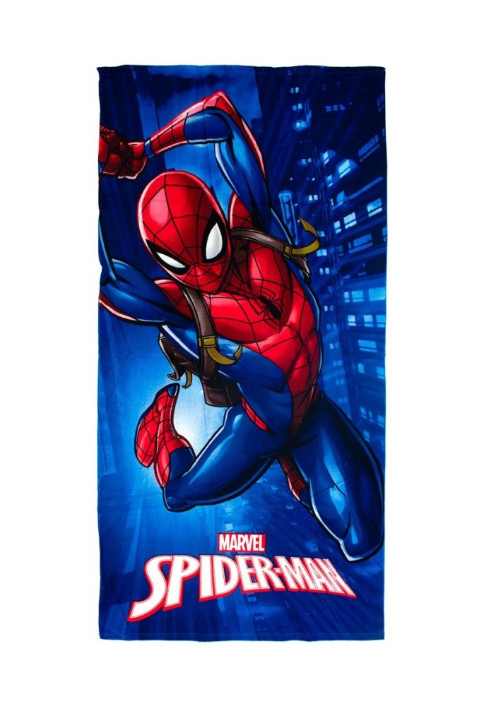 Πετσέτα Θαλάσσης Quick Dry Marvel Spider-Man 375 70x140 Blue 100% Microfiber Πετσέτα Θαλάσσης Quick Dry Marvel Spider-Man 375 70x140 Blue 100% Microfiber