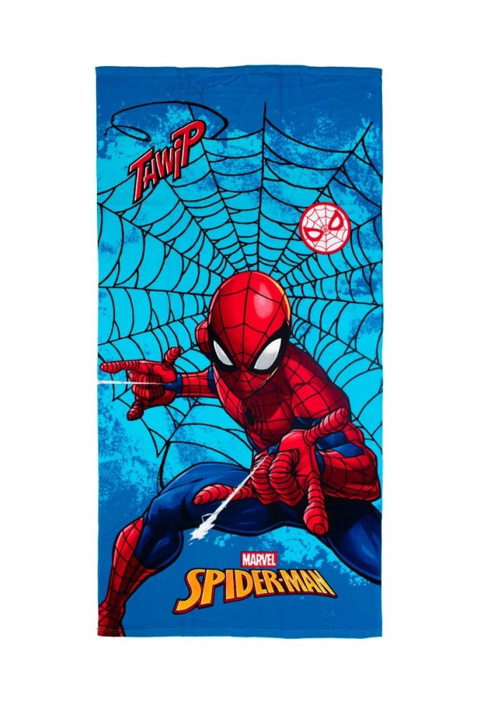 Πετσέτα Θαλάσσης Quick Dry Marvel Spider-Man 549 70x140 Sky Blue 100% Microfiber Πετσέτα Θαλάσσης Quick Dry Marvel Spider-Man 549 70x140 Sky Blue 100% Microfiber