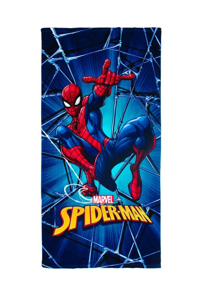 Πετσέτα Θαλάσσης Quick Dry Marvel Spider-Man 550 70x140 Blue 100% Microfiber Πετσέτα Θαλάσσης Quick Dry Marvel Spider-Man 550 70x140 Blue 100% Microfiber