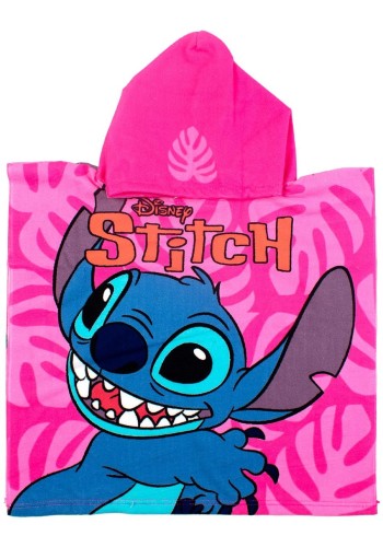 Πόντσο Θαλάσσης Quick Dry Disney Home Lilo & Stitch 556 50x100 Pink 100% Microfiber Πόντσο Θαλάσσης Quick Dry Disney Home Lilo & Stitch 556 50x100 Pink 100% Microfiber