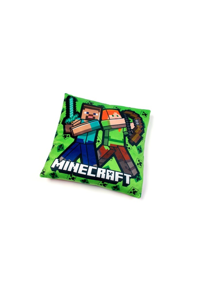 Βελούδινο Μαξιλάρι Mojang Minecraft 12 38x38 Light Green 100% Velboa Βελούδινο Μαξιλάρι Mojang Minecraft 12 38x38 Light Green 100% Velboa