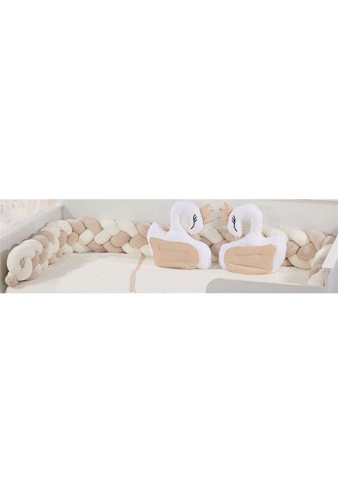 Πάντα Πλεξούδα bebe Wellsoft 40 Μήκος 220 cm White-Beige 100% Polyester Πάντα Πλεξούδα bebe Wellsoft 40 Μήκος 220 cm White-Beige 100% Polyester