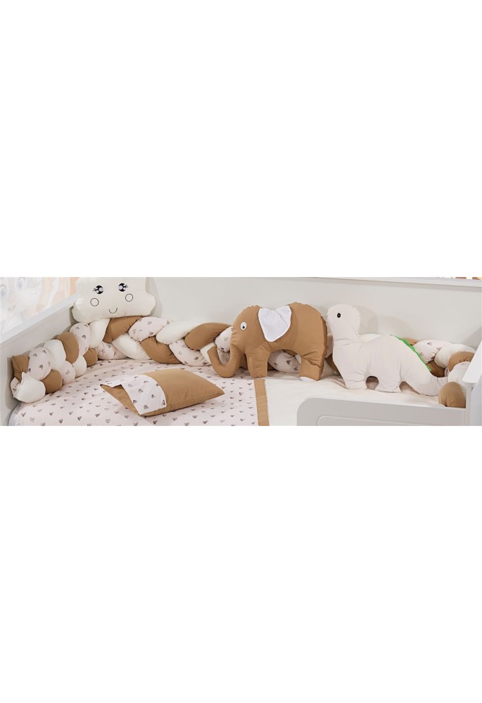 Πάντα Πλεξούδα bebe Τρίχρωμη 25 Μήκος 220 cm White-Golden Beige 65/35 Cott/Pol Πάντα Πλεξούδα bebe Τρίχρωμη 25 Μήκος 220 cm White-Golden Beige 65/35 Cott/Pol