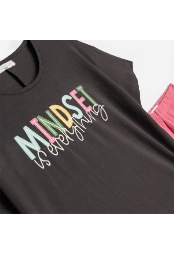 Funky Σετ Μπλούζα και Κολάν Κάπρι Mindset 125-519103-2 Ανθρακί Φούξια Funky Σετ Μπλούζα και Κολάν Κάπρι Mindset 125-519103-2 Ανθρακί Φούξια