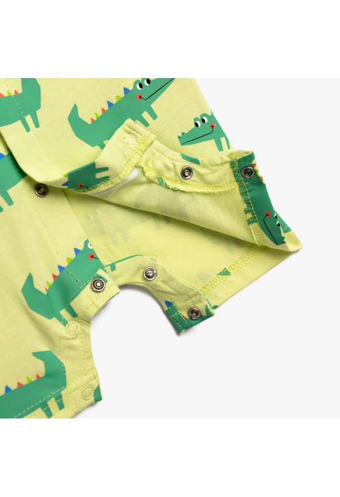 FUNKY Φορμάκι με Κοντό Μανίκι "Crocodiles" 126-050121-1 Λαχανί FUNKY Φορμάκι με Κοντό Μανίκι "Crocodiles" 126-050121-1 Λαχανί