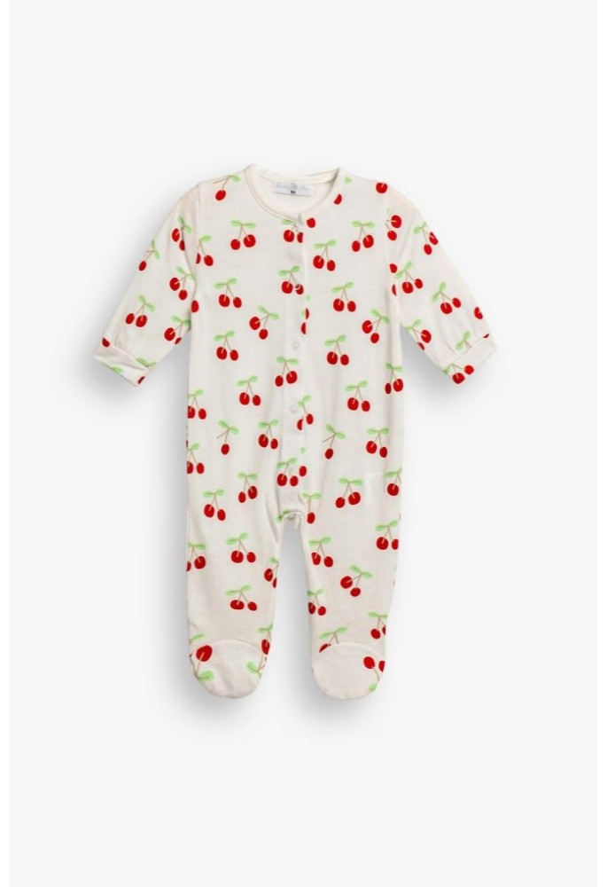 FUNKY Φορμάκι με Μακρύ Μανίκι "Cherries" 126-060119-1 Εκρού FUNKY Φορμάκι με Μακρύ Μανίκι "Cherries" 126-060119-1 Εκρού