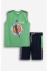 FUNKY Σετ Μπλούζα Αμάνικη και Βερμούδα "Born to Play Basketball" 126-101406-2 Leprechaun-Λευκό/Μπλέ-Leprechaun FUNKY Σετ Μπλούζα Αμάνικη και Βερμούδα "Born to Play Basketball" 126-101406-2 Leprechaun-Λευκό/Μπλέ-Leprechaun