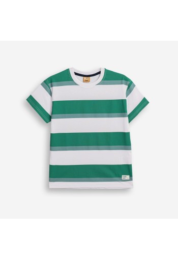 FUNKY Μπλούζα Κοντό Μανίκι Ριγέ 126-105127-1 WHITE STRIPE 