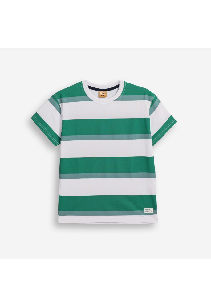 FUNKY Μπλούζα Κοντό Μανίκι Ριγέ 126-105127-1 WHITE STRIPE FUNKY Μπλούζα Κοντό Μανίκι Ριγέ 126-105127-1 WHITE STRIPE