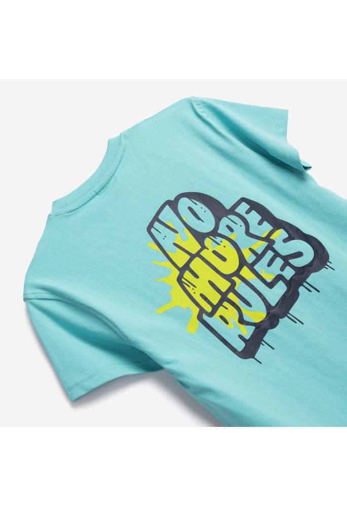 FUNKY Μπλούζα με Κοντό Μανίκι "Urban Super" 126-105135-1 Τιρκουάζ FUNKY Μπλούζα με Κοντό Μανίκι "Urban Super" 126-105135-1 Τιρκουάζ