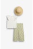 Funky Σετ 3 Τμχ Μπλούζα - Παντελόνα - Καπέλο 126-723112 White - Type Funky Σετ 3 Τμχ Μπλούζα - Παντελόνα - Καπέλο 126-723112 White - Type
