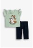 FUNKY Σετ Μπλούζα και Κολάν Κάπρι "Cats" 126-739100-2 Φυστικί/Μπλε FUNKY Σετ Μπλούζα και Κολάν Κάπρι "Cats" 126-739100-2 Φυστικί/Μπλε