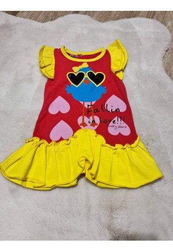 FUNKY Φόρεμα Fall in Love 115-291960-1 Κοραλί FUNKY Φόρεμα Fall in Love 115-291960-1 Κοραλί