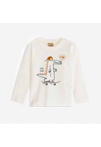 Funky Μπλούζα Εποχιακή Cool Dude 225-306115-1 Εκρού