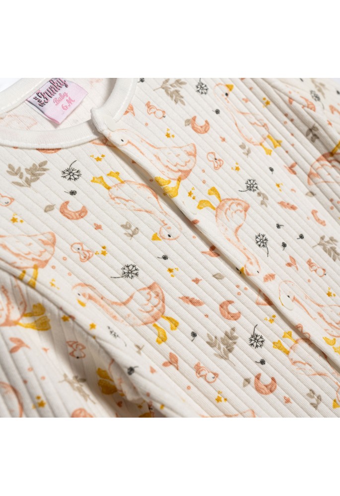 FUNKY Φορμάκι Ολόσωμο Ριπ 226-060123-1 Duck Allover White FUNKY Φορμάκι Ολόσωμο Ριπ 226-060123-1 Duck Allover White