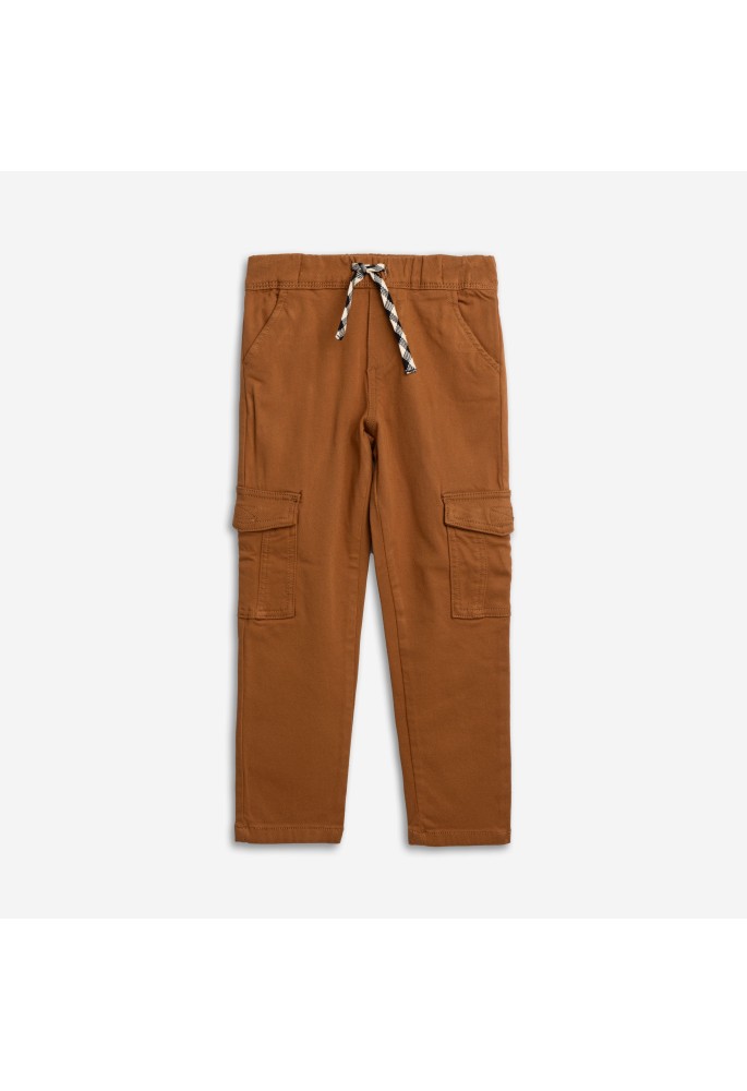 Funky Παντελόνι Σταθερό Cargo 225-111107-1 Καφέ Funky Παντελόνι Σταθερό Cargo 225-111107-1 Καφέ