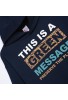 FUNKY Φούτερ με Κουκούλα ''Green Message'' 226-192104-3 Μπλε FUNKY Φούτερ με Κουκούλα ''Green Message'' 226-192104-3 Μπλε