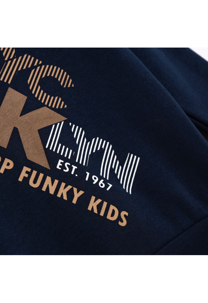 FUNKY Φούτερ ''Brooklyn'' 226-192105-2 Μπλε FUNKY Φούτερ ''Brooklyn'' 226-192105-2 Μπλε